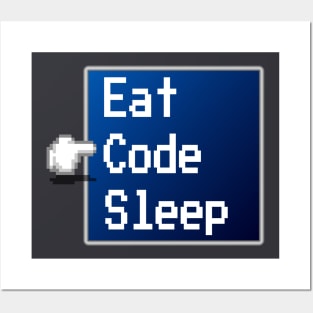 Eat Code Sleep Selection Posters and Art